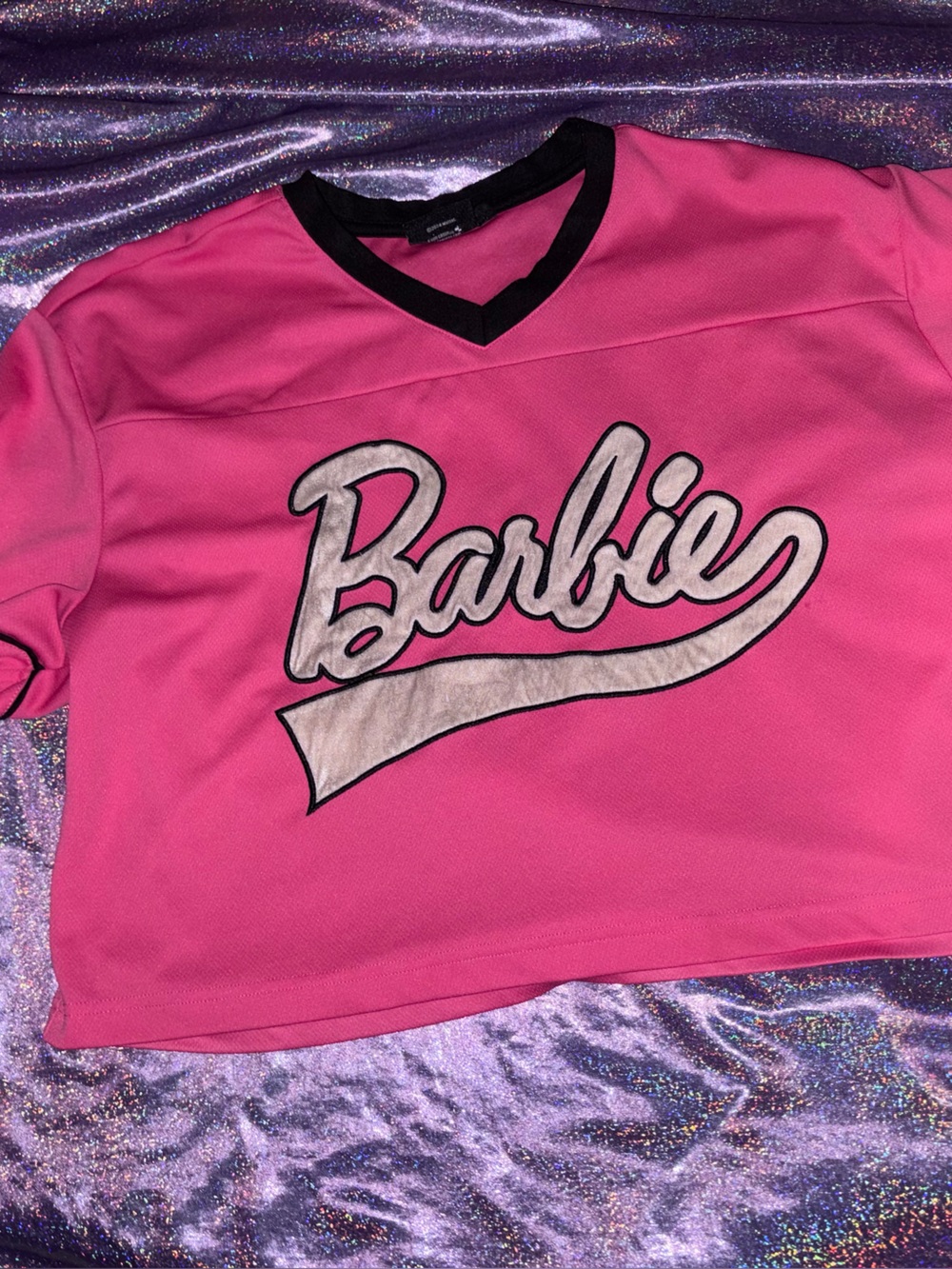 Malibu Barbie Cropped Jersey - Picture 2 of 6